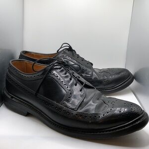 Allen Edmonds MacNeil Dress Shoes Wingtip Leather Black Discontinued Mens 8.5D